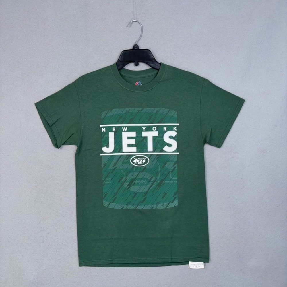 New York Jets Shirt Mens Small Green Graphic 2017 Schedule Gorpcore Sports Tee